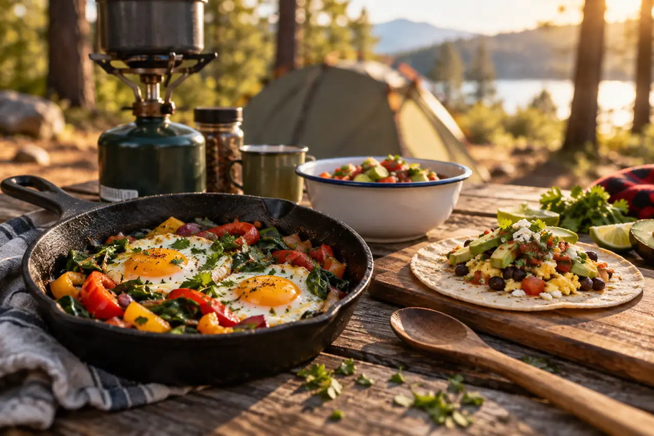 Des repas simples au camping, sans four et avec peu de matériel
