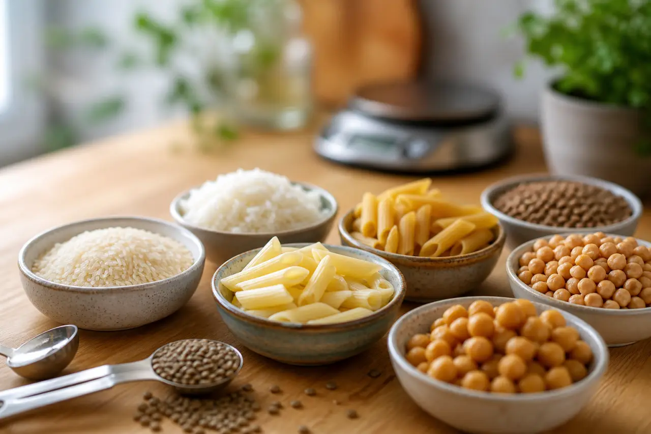 Riz, pâtes, légumineuses : l’équivalence cru cuit pour doser vos portions