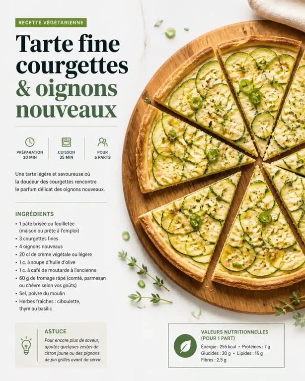 Tarte salée aux légumes de saison, idée repas végétarien pour mai