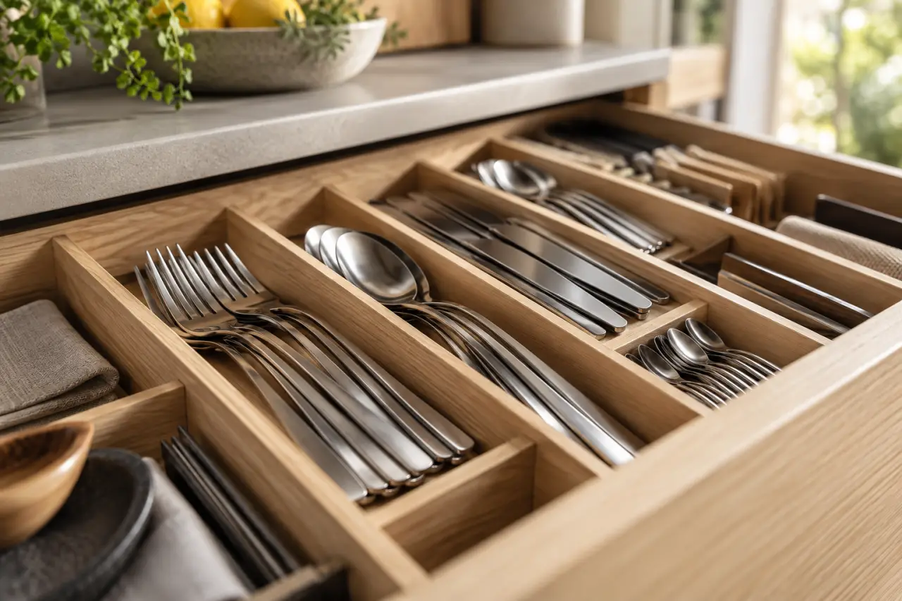 Rangement pour couverts : gagnez de la place sans changer de tiroir