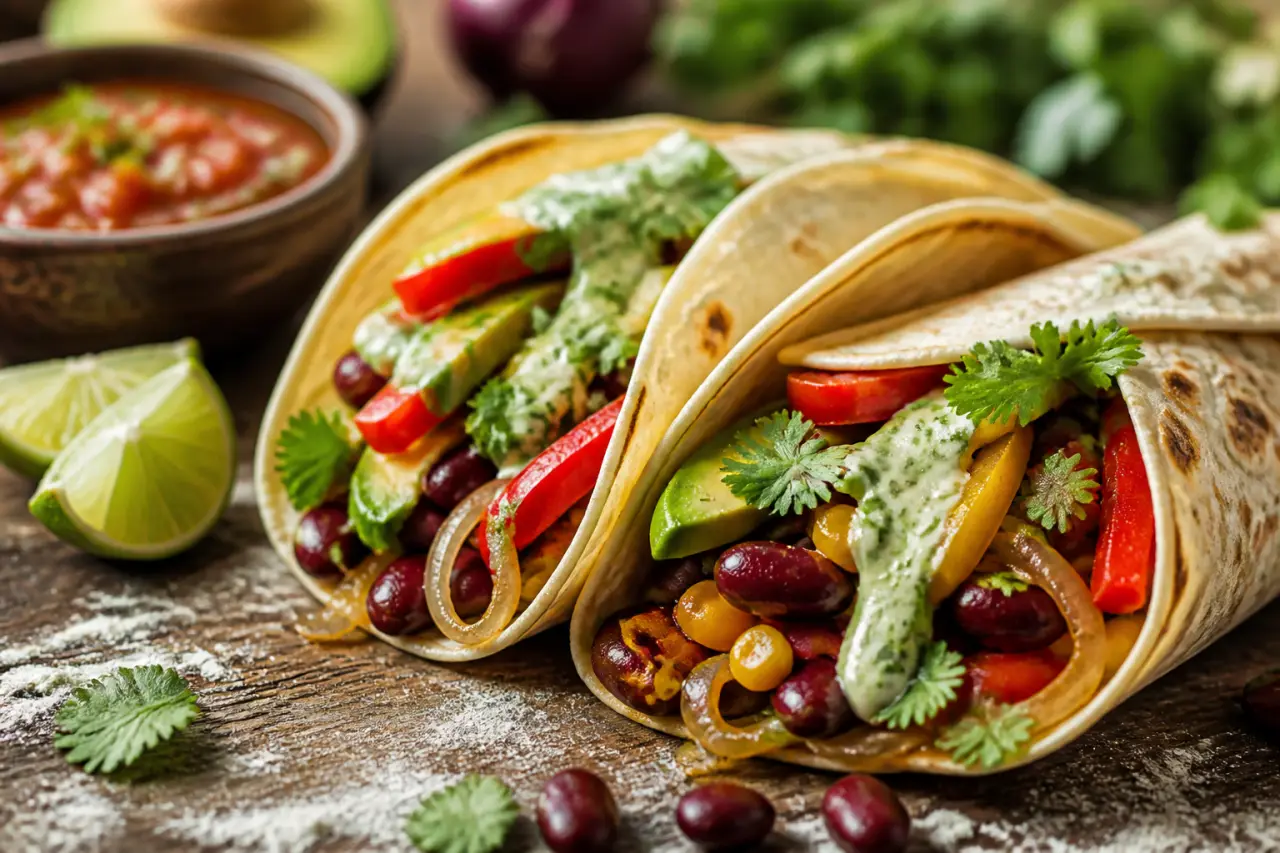Fajitas végétariennes : la recette express aux haricots rouges et tortillas maison