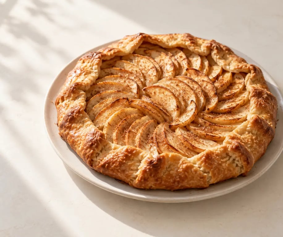 Que faire avec une pâte brisée en dessert : tarte rustique aux pommes